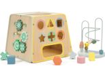 Mondo Classico Cubo Sensoriale Educativo In Legno 6In1