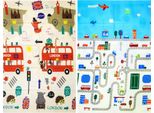 Humbi Tappetino Da Gioco Per Bambini Per Gattonare Tappetino In Schiuma Xpe A Doppia Faccia Flatbar Lavabile Con Borsa Di Trasporto London Bus Street City