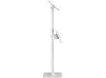 MC-476 Supporto Da Pavimento Per Tablet Maclean Con Protezione Antifurto E Supporto Per Brochure Compatibile Con Ipad/Ipad Air/Ipad Pro Da 9,7" A 11"", Samsung Galaxy Tab A/Tab A7/Tab S6 Lite Supporto Da Pavimento (Bianco)"