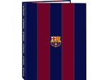 Raccoglitore Ad Anelli F.C. Barcelona Rosso Blu Navy A4 26,5 X 33 X 4 Cm