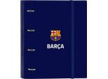 Raccoglitore Ad Anelli F.C. Barcelona Rosso Blu Navy 27 X 32 X 3,5 Cm