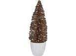 Albero Di Natale Piccolo Menta In Plastica Champagne Menta 9 X 28 X 9 Cm