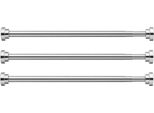3 Pezzi - Binario Per Tende Da Doccia Da 50 Cm Senza Foratura Regolabile Da 55 Cm A 85 Cm, Binario Telescopico Estensibile Per Doccia E Bagno, Binario Per Tende In Acciaio Inox Per Il Fissaggio, Binario Per Cappotto