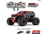 Arrma Gorgon 4X2 Mega 550 Monstertruck Rosso Rtr 1:10 Con Batteria, Caricatore