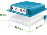 Tolletour Incubatrice Incubatrice Digitale Incubatrice Piana Con Display Lcd Sistema Di Rotazione + Controllo Della Temperatura Per Polli, Oche, Anatre, Piccioni, Quaglie, Uccelli 36 Uova Verde