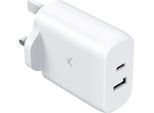 Ksix 45W Pd Pps Usb-A E Usb-C Caricatore Da Parete Trasparente Trasparente Taglia Unica