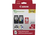 Canon PG-540L/CL-541XL Photo Value Pack - Lucido - Confezione Da 2 - Alta Resa - Nero, Colore (Ciano, Magenta, Giallo)