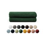 Set Di Asciugamani In Spugna Premium Blumtal Con Asole Per Appendere - Cotone Oeko-Tex, Morbido, Altamente Assorbente - Asciugamano 2X (50X100 Cm), Verde Scuro