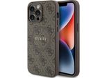 Guess Guhmp13Lg4Gfrw Iphone 13 Pro / 13 6.1 BrąZowy/Brown Custodia Rigida 4G Collection In Pelle Con Logo In Metallo Magsafe