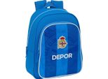 Zaino Scuola R. C. Deportivo De La CoruñA Blue 27 X 33 X 10 Cm