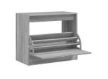 Vidaxl Scarpiera Grigia Sonoma 80X42X69 Cm Materiale A Base Di Legno