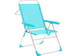 Sedia Pieghevole Marbueno 5 Posizioni Alluminio Acquamarina Spiaggia E Piscina 59X61X97 Cm 10310