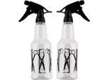 2 Pezzi Bottiglia Spray Parrucchiere - 500Ml Spruzzatore A Mano Per I Capelli - Atomizzatore Bottiglia Spray Per Le Piante Bottiglia Pompa Riutilizzabile Nebulizzatore Bottiglia D'acqua Bottiglia Spray Pianta Bottiglia Spray Vuoto
