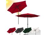 Yakimz Ombrellone Ø3,5M Ombrellone Da Giardino Ombrellone A Sbalzo Ombrellone Da Spiaggia - Rosso