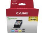 Canon 2103C006 Cartuccia D'inchiostro 4 Pz. Originale Nero, Ciano, Magenta, Giallo