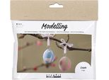 Creativ Company Mini Set Hobbistico Per Modellare Le Uova Da Marmorizzare