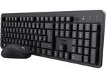 Trust TKM-360, Senza Fili, Wireless Rf, Interruttore A Membrana, Qwerty, Nero, Include Mouse