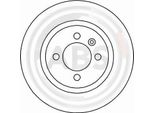 A.B.S. 16069 - Disco Freno Oe 535 615 301 Per Cordoba (6K), Ibiza (6K), Passat (35I)