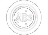 A.B.S. 17365 - Oe 168 421 06 12 Disco Freno Per Classe A (W168)