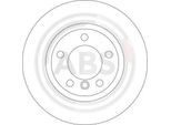 A.B.S. 16536 - Oe 34 21 2 227 177 Disco Freno Per Serie 3 (E36), Z3 (E36)