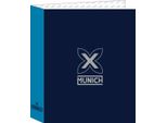 Raccoglitore Ad Anelli Munich Nautic Blu Navy A4 27 X 33 X 6 Cm