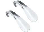 Set Di 2 Piccoli Calzari In Acciaio Inox | Calzari Da 16 Cm | Calzari In Metallo | Design Robusto | Calzari In Metallo Con Perforazione Per Essere Appesi