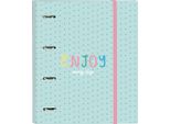 Raccoglitore Ad Anelli Blackfit8 Enjoy Verde 27 X 32 X 3,5 Cm