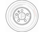 A.B.S. 16265 - Disco Freno Oe 3A0 615 301 Per Golf Iii (1H), Passat (35I), Vento (1H)