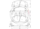 A.B.S. 37399 - Oe 04465 28340 Set Di Pastiglie Freno Per Previa R1, R2