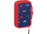 Astuccio Per Matite Pj Masks Ready Blu Navy 12,5 X 19,5 X 4 Cm 28 Pezzi