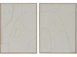 Home Esprit Quadro Astratto Scandinavo 75 X 4 X 100 Cm (2 Pezzi) S3054786 - Ean: 8424002117719