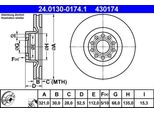 Ate 24.0130-0174.1 - Oe 4B3 615 301 Disco Freno Per A6 (4B)