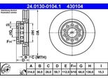 Ate 24.0130-0104.1 - Oe 441 615 301 Aa Disco Freno Per A6 (4A), A8 (4D)