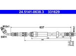 Ate 24.5141-0638.3 - Tubo Freno Oe 8W0 611 708 G Per A5 (F5), A4 (8W)
