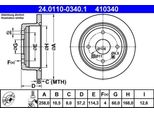 Ate 24.0110-0340.1 - Disco Freno Oe 96549630 Per Lacetti (J200)