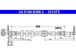 Ate 24.5140-0396.3 - Tubo Freno Oe 8K0 611 775 D Per A4 (8K), A5 (8T), A5 (8F), Q5 (8R), Macan (95B)