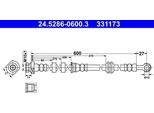Ate 24.5286-0600.3 - Tubo Freno Oe 4806 H8 Per C-Crosser (Vu, Vv), 4007 (Vu, Vv)