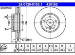 Ate 24.0126-0165.1 - Disco Freno Oe 13502045 Per Aveo (T300), Cruze (J308), Astra J, Cruze (J305), Cruze (J300)