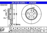 Ate 24.0130-0209.1 - Oe 13501320 Disco Freno Per Insignia A (G09), Malibu (V300)