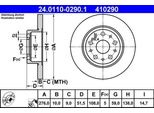 Ate 24.0110-0290.1 - Oe 60814646 Disco Freno Per 166 (936)