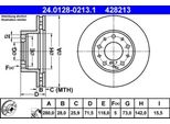 Ate 24.0128-0213.1 - Disco Freno Oe 4249 98 Per Jumper, Ducato, Boxer