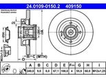 Ate 24.0109-0150.2 - Oe 4246 Z9 Disco Freno Per 307, 307 Cc (3B), 307 Sw (3H), C4 (La), C4 I (Lc)
