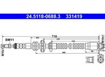 Ate 24.5118-0688.3 - Tubo Freno Oe 34 32 6 775 261 Per Serie 6 (F13), Serie 6 (F06), Serie 5 (F10), Serie 5 Gt (F07), Serie 5 (F11), Serie 7 (F01), Taycan (Y1), Serie 6 (F12)