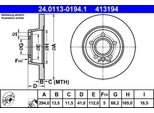 Ate 24.0113-0194.1 - Oe 1140278 Disco Freno Per Galaxy (Wgr), Alhambra (7V), Sharan (7M), T4