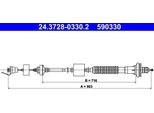 Ate 24.3728-0330.2 - Cavo Frizione Oe 2150 Z5 Per Xsara