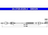 Ate 24.3728-0329.2 - Cavo Frizione Oe 2150 V9 Per Berlingo, Xsara, Partner (5, G)