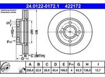 Ate 24.0122-0172.1 - Oe 4077455 Disco Freno Per Ka (Rb), Puma, Street Ka (RL2), 2 (Dy), Fiesta Iv, Fiesta V, Focus (Daw, Dbw), Focus (Dnw), Focus (Dfw), Fusion