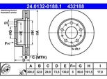 Ate 24.0132-0188.1 - Oe 16 124 353 80 Disco Freno Per Jumper, Ducato, Boxer