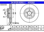 Ate 24.0125-0202.1 - Oe 1825134 Disco Freno Per Tourneo Connect, Transit Connect