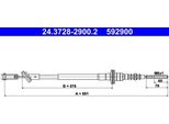Ate 24.3728-2900.2 - Cavo Frizione Oe 96315242 Per Matiz (M200, M250)